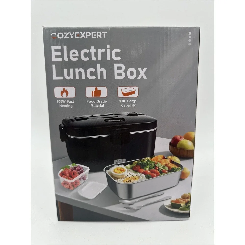 Electric-Lunch-Box-Heated-Food-Warmer 100W Heating Lunchbox for 1.8L‎ NIB